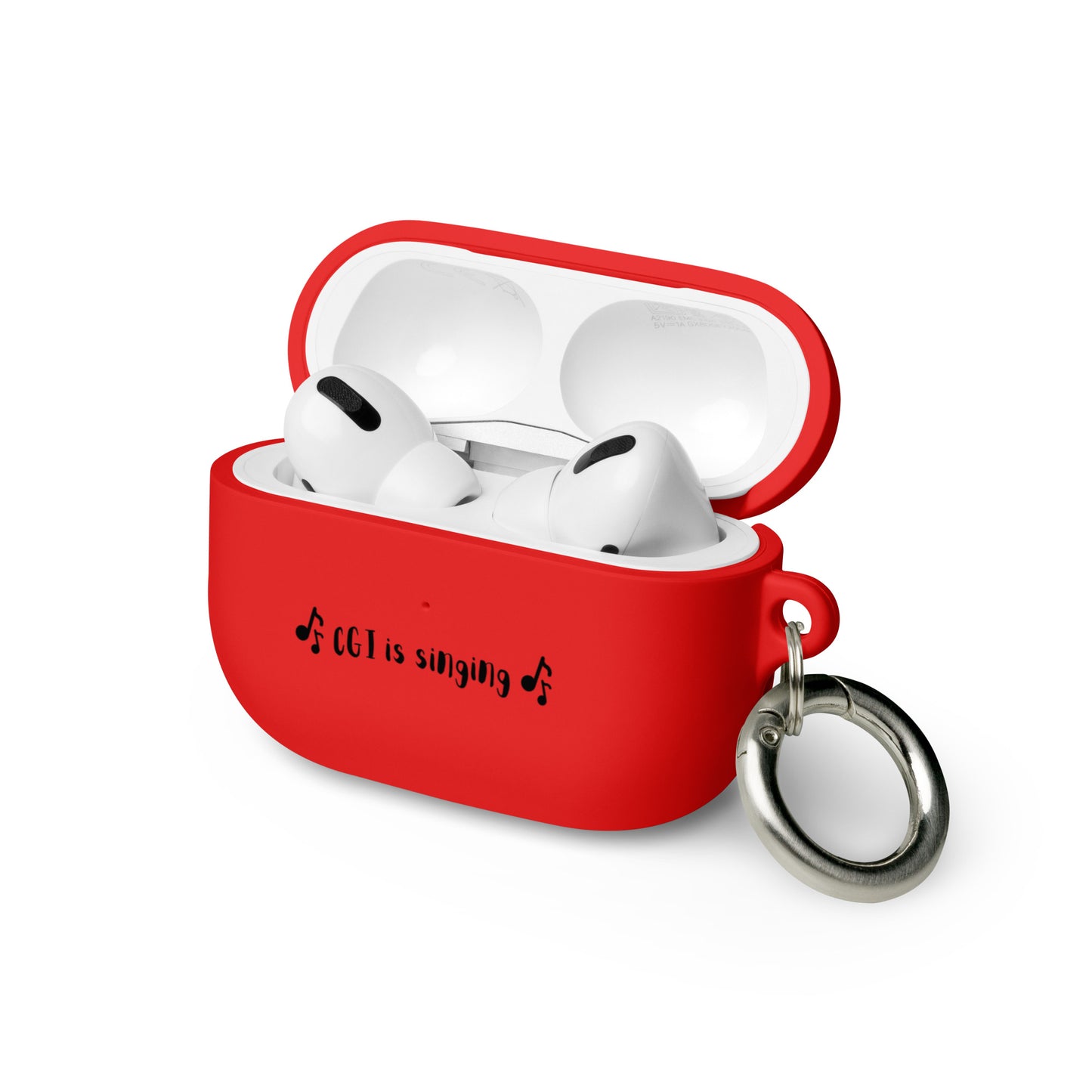 AirPods case "CGI is singing"