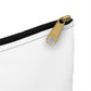 CGIP White Accessory Pouch With Zipper